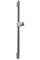 Edle, verchromte Brausestange von Ideal Standard, vertikal montiert, mit Halterung. Ideal für die Integration in moderne Badezimmergestaltung.
